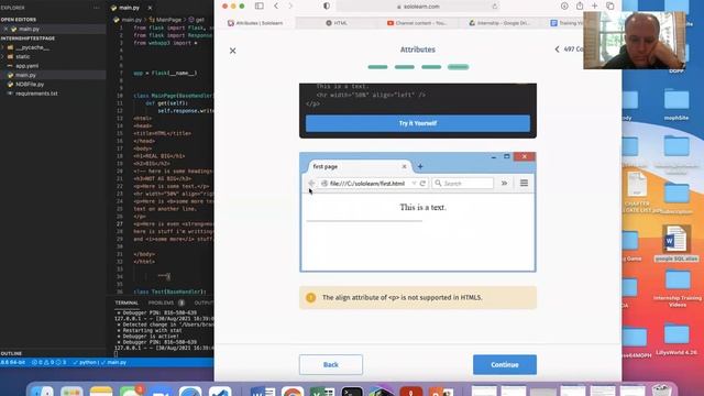 HTML Basics Part 1 Sololearn lessons 6-15 MOPH
