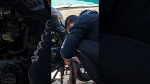 Установка 15-й ведущей звезды. Bajaj Pulsar 180