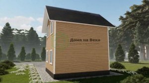 Каркасный дом 6х6 от компании "Дома на Века"