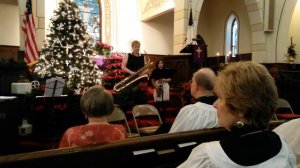 Xmas 2013 Gracie First Saxophone Performance