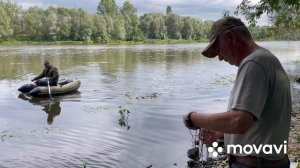 Щучка клюнула пока я плавал на лодке