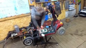 Мега апгрейд электро скутера электро-коляска + 48V + мотор-колеса = 45км/ч  инвалидная коляска