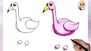 Как нарисовать фламинго Roblox Adopt me Pet