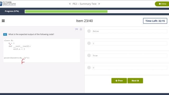 Python Essentials 2 Summary Test with explanation