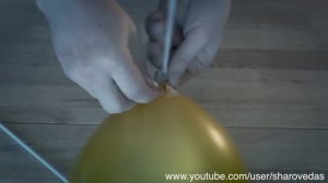 Как закрепить шарик на палочке / How to strengthen the balloon on a stick.