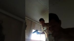 Монтаж серпянки на потолок