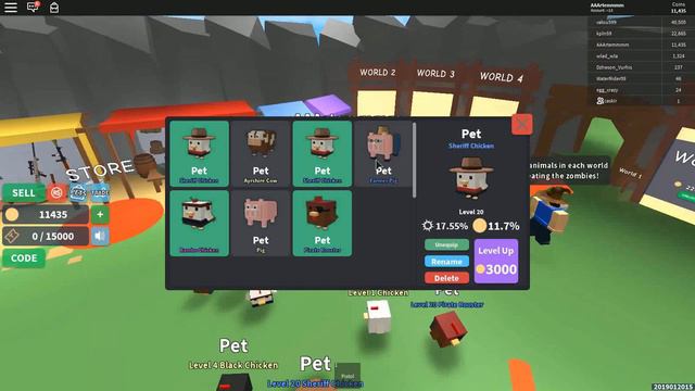 Тёма с папой играют в РОБЛОКС симулятор охотника на зомби животных 1 часть смотреть онлайн