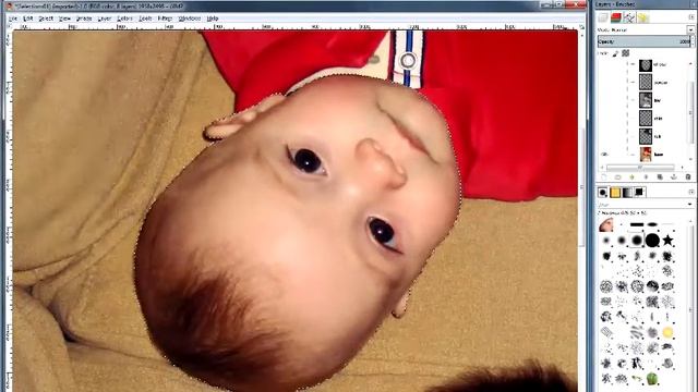 Gimp Cute Baby Tutorials 07c: Selections Part 3 смотреть онлайн