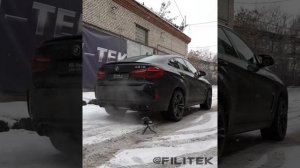 Спортивный глушитель на X6M F86