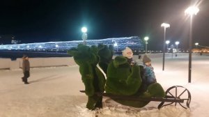 КАК УКРАСИЛИ ЧЕБОКСАРЫ 2021 КРАСНАЯ ПЛОЩАДЬ Тухья. Чувашия Новый год Дед Мороз Ёлка Колесо обозрени