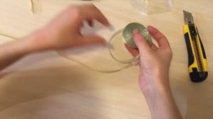 Золотистая и серебристая ленты для декора