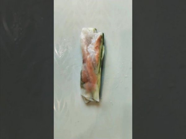 Вот такая вот вкусняшкаСпринг -  роллы. #Shorts