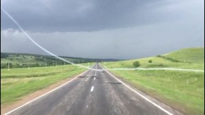Редкий случай. Молния из земли в небо.