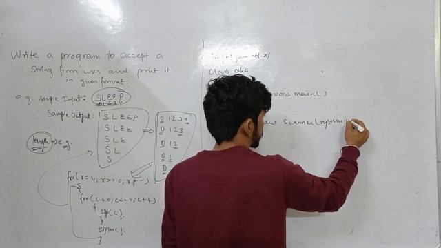 String Pattern Computer Class 10 ICSE ISC Java Programming смотреть онлайн