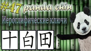 Урок 47. Ключи китайских иероглифов: 十 (десять), 白 (белый) и 田 (поле)