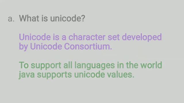 Java about ASCII and unicode смотреть онлайн