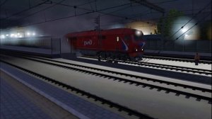 Отправление фирменного поезда «Янтарь» Москва — Калининград | Trainz 2019