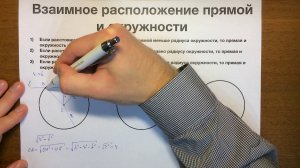 Взаимное расположение прямой и окружности #40