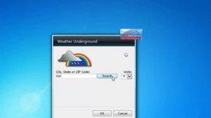 Weather Underground Windows 7 Gadget