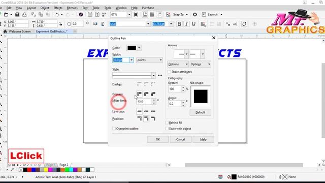 Expriment On Effects in CorelDRAW 2018 Urdu and Hindi By: Mr.Graphics-Pk-YouTube смотреть онлайн
