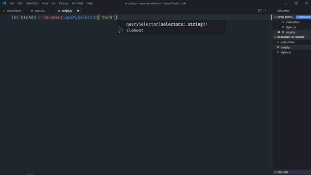 How to Add and Remove Readonly Attribute in Javascript смотреть онлайн