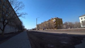 Город Балхаш (Балқаш) | улица Мира от Сейфуллина до Желтоксан весной 2021 года