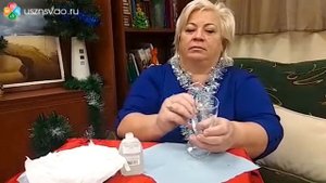 Украшаем новогодний бокал