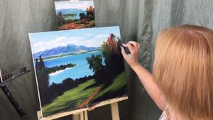 Мастер- класс Летний пейзаж, масло.