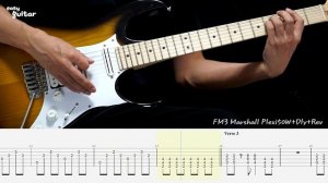 Hole - Celebrity Skin Guitar Lesson With Tab(Slow Tempo)