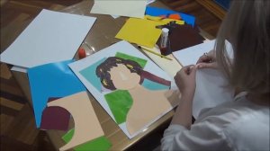 Мастер-класс в технике обрывной аппликации