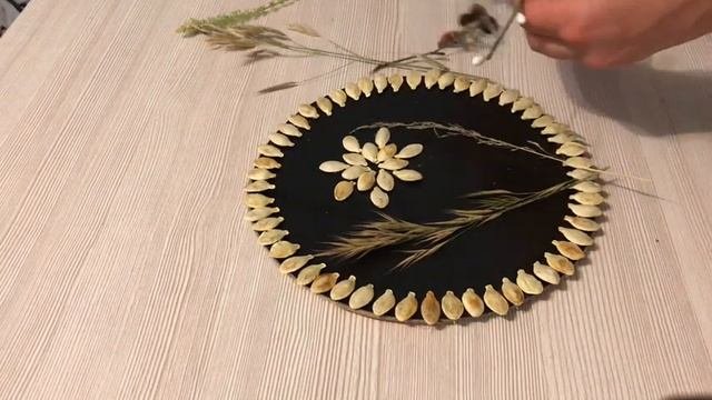 Панно из тыквенных семечек / Поделка / Хендмейд/ Handmade