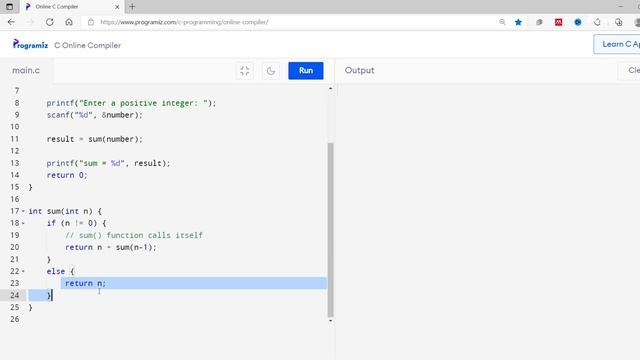 #18 C Recursion | C Programming For Beginners
