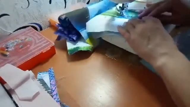 Утилизация лоскутков Магнатекс#пэчворк #лоскутноешитье#diy#рукоделие