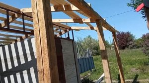 Крыша на беседку с еврозабора своими руками