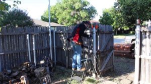 Building a Board on Board Cedar Fence - Part 1