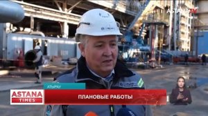 Планово-предупредительные работы на Атырауском нефтеперерабатывающем заводе завершили наполовину