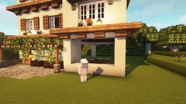 [Minecraft] ?? Aesthetic House Tutorial / Cottagecore / Mizuno's 16 Craft Resource Pack смотреть онлайн