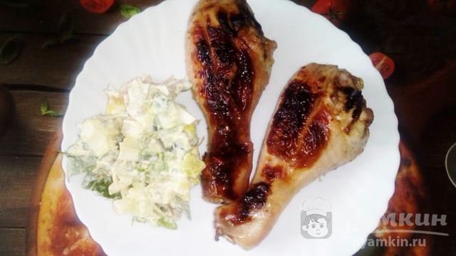 Куриный шашлык на кефире с луком и хмели-сунели