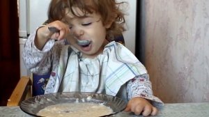 Мастер-класс, как кушать кашу! Показывать детям перед завтраком!