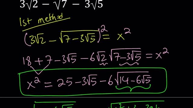 Simplifying 3sqrt(2)-sqrt[7-3sqrt(5)] in Two Ways смотреть онлайн
