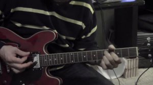 Олег Зарипов, демо полуакустики Aosen. Кранч и чистый звук.