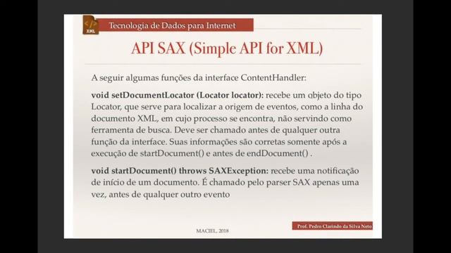 XML parte 14 - API SAX смотреть онлайн