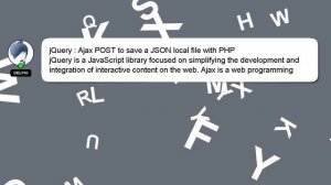 jQuery : Ajax POST to save a JSON local file with PHP