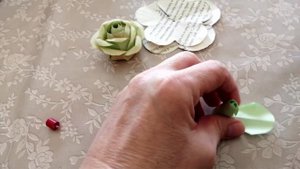 Роза из бумаги, 5 лепестков