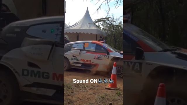 Unleashing the Beast 🚀🏁Kalle Rovanpera in Toyota GR Yaris Rally1 @ Safari Rally Kenya 2022 #rally