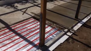 Теплый пол в теплице часть2