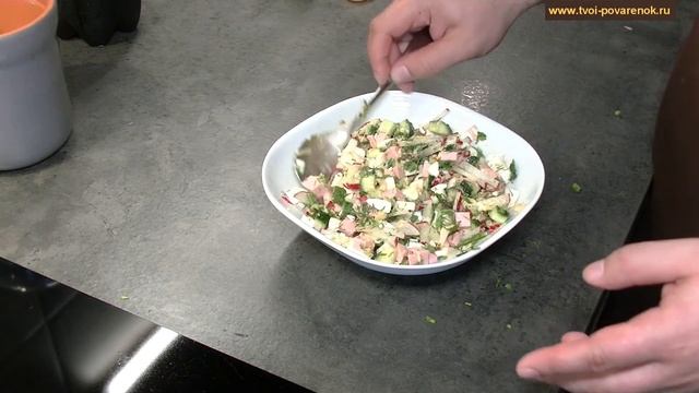 Простой Рецепт Окрошки на Квасе. УНИКАЛЬНАЯ ТАБЛИЦА РАСЧЕТА ПОРЦИЙ!