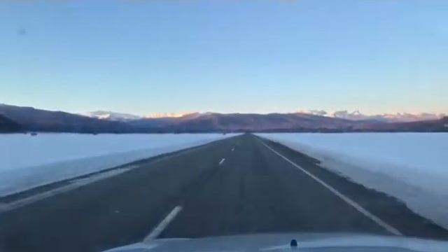 Трасса Мостовской-Псебай. 21.02.2021г. 6:30. Восход солнца смотреть онлайн