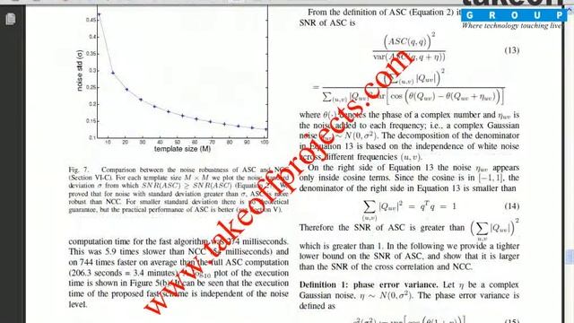 A Noise Robust Similarity Measure for Template Matching
