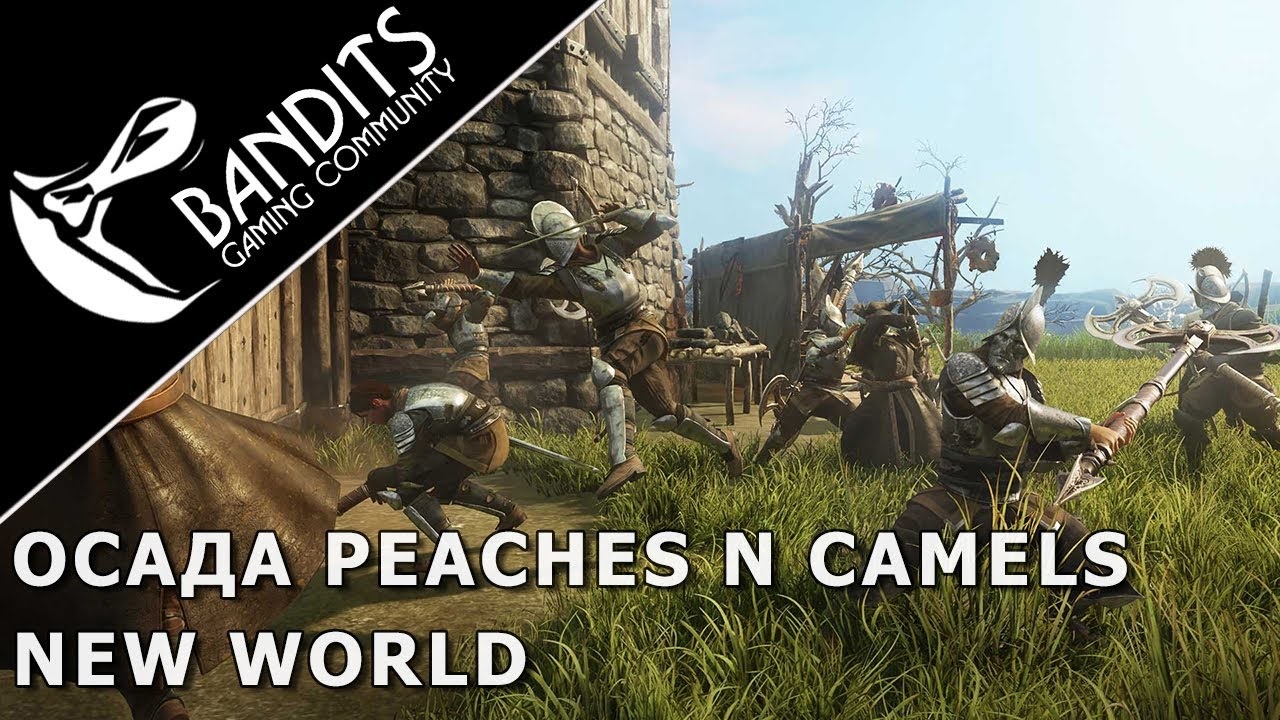 Оборона форта против гильдии Peaches N Camels на стороне защищающихся в New World